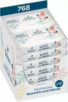 Biolane Drėgnos Servetėlės Kūdikiams Veidui ir Rankoms, 768 vnt.