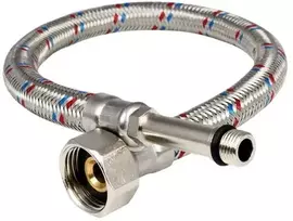 Aqbau vandens žarna su nerūdijančio plieno pynimu, 1/2″, 30 cm