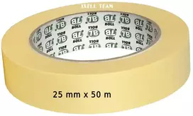 25 mm ilgio 50 metrų maskavimo popierinė juosta iki 90 laipsnių Boll 91