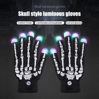 Halloween Bright Gloves Bright Gloves Creative Bright Gloves Party Gloves A Pair Of Bar Dance Street Dance Gloves One Size gray