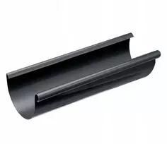 Pvc stogo latakas Garda, latakų sistema fi 125, ilgis 3 m, grafito spalvos