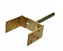Reguliuojamas stulpo pagrindas, atrama, inkaras 0-165 su 18 cm strypu, 3 mm skarda