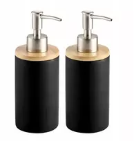 Keraminis dozatorius 400 ml metalinis siurblys muilo želė juodas 2 vnt.
