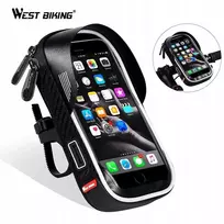 West Biking Dviratininko krepšys ant vairo telefonui iki 6 colių