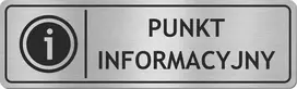 Informacinis ženklas "punkt Informacyjny" - nerūdijantis plienas