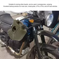 Benzino bakas, 3l, 0.75 galono, benzino kanistras, kuras, benzinas, talpyklos, žalia atsarginė talpa daugumai automobilių, motociklų, utv, atv, atv (#12)