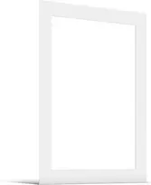 Junomi® rėmelis 50 x 70 cm išoriniai matmenys - nuotraukos dydžiui 40 x 60 cm - 1,5 mm storis - grynai balta