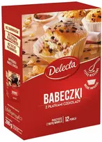 Delecta Keksiukai su šokolado drožlėmis 280g formelės