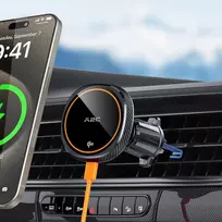 Apps2car Qi2 15w Magsafe telefono laikiklis automobiliui su įkrovimo funkcija, mobiliojo telefono laikiklis automobiliui, ventiliacinis belaidis automobilinis telefono laikiklis, magnetinis belaidis įkroviklis automobiliui, indukcinis įkrovimas