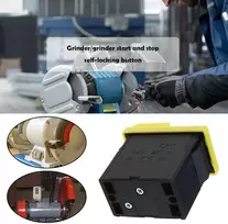 Create idea magnetinis paleidimo jungiklis ck1 kjd6 6a 250v vandeniui atsparus elektromagnetinis mygtukinis jungiklis, skirtas šlifuokliui, avarinio išjungimo jungiklio pakeitimas