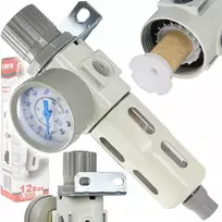 Oro filtras-vandens separatorius su reguliatoriumi 1/4" 12bar Pro