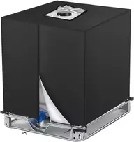 Ibc talpos uždangalas 1000l, 420d Oxford vandens talpos brezentas 1000l apsauginis uždangalas vandens talpai apsauginis uždangalas anti-uv apsauginis brezentas lietaus vandens talpos uždangalas 120 x 100 x 116 cm juodas