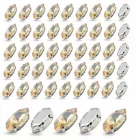 Džetai prisiuvami, krištolas, žalvaris, arklio akis, 8x4x3.5mm, 50vnt