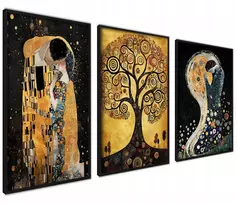 Plakatas Artgeist Plakatai ant sienos reprodukcijos Gustav Klimt Bučinys Gyvybės medis paveikslai