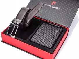 Idėja dovanai Rfid Pierre Cardin vyriška piniginė ir dvipusis diržas