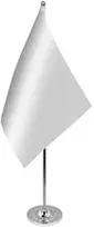 Az flag - prestižinė stalinė vėliavėlė, vienspalvė balta, 22 x 15 cm, metalinė - vienspalvė stalinė vėliavėlė 15 x 22 cm - vėliavos