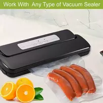 Vacyaya 200 maišeliai 20 x 30 cm vakuuminiai maišeliai maistui, be Bpa, skirti sous vide, tinkami vakuuminiams sandarikliams ir plėvelės sandarinimo įrenginiams