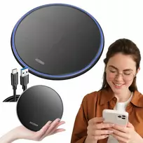Greitasis Qi belaidis indukcinis 15w įkroviklis su apšvietimu + Usb-c