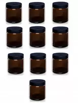 Rudas stiklainis 120 ml sojų vaško žvakėms