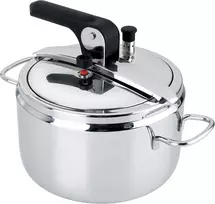 Barazzoni Basic greitpuodis, skersmuo 22 cm, talpa 7 l, nerūdijantis plienas, pagamintas Italijoje
