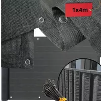 Stora balkono uždanga 1x4m šešėliavimo 97% balkono terasa su furnitūra