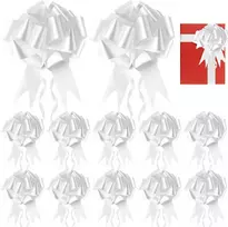 100 baltų dovanų kaspinų rinkinys, 11 cm kaspinai automobiliui, vestuvių antenų kaspinai, dekoratyvinis kaspinas automobiliui, papuošalams, dovanų pakavimui, "pasidaryk pats", vestuvėms, vakarėliams, gimtadieniui
