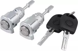 Justech 2 x spynos cilindras 604837167 604837168 durų spyna su raktu, raktas, transporto priemonės durų apsaugos spyna, transporto priemonės durų priedai, pagrindiniai priedai, rakto pakeitimas, kairė + dešinė, skirta Bora Golf