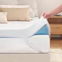 Čiužinys Hokway antčiužinis 180 x 200 cm - h2 minkštas memory foam antčiužinis, pagamintas iš gelinio memory foam su orui laidžiu ir skalbiamu oeko-tex sertifikuotu bambuko pluošto užvalkalu (7.5 cm aukštis)