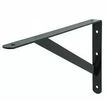 Juodas lentynos laikiklis 30 cm, konsolė, atrama sieninei lentynai, loft