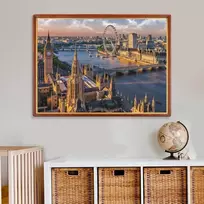 Dėlionė suaugusiems 1000 detalių London City 70 x 50 cm, dėlionės suaugusiems, lavinamasis žaidimas, iššūkis, žaislas, 1000 detalių, dėlionės suaugusiems vaikams