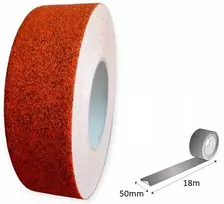 Neslystanti juosta 50/18 laiptams, oranžinis marmuras