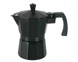 Virdulys Aliumininis kavos virimo aparatas Domotti Negra, 150 ml, juodas, 3 puodeliai espresso