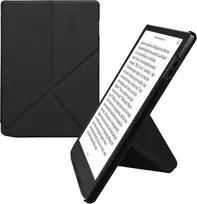 Kwmobile dėklas, suderinamas su Pocketbook Inkpad 4 / Color 3 / Color 2 / Vivlio Inkpad 4 / Inkpad Color 3 – dirbtinės odos dėklas – elektroninės skaityklės apsauginis dėklas – juodas viršelis