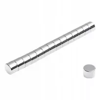 10 vnt. Neodimio magnetai 7x5 mm, N38, cilindriniai