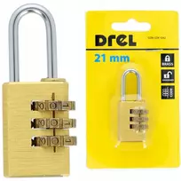 Drel mini spyna 21 mm su kodu lagaminams, bagažui, apsauga, blokada
