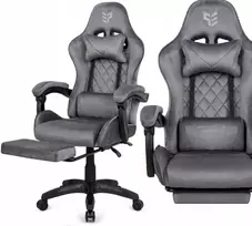 Prototype Hero žaidimų kėdė su atrama kojoms, aksomas, kvėpuojanti
