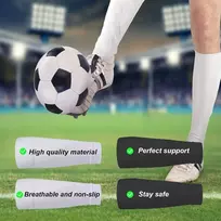 2 poros vaikiškų futbolo kojinių, futbolo blauzdų apsaugų kojinės, futbolo kojinės, elastiniai rankogaliai kojinės vaikams, berniukams, vyrams, futbolo kojinės, kvėpuojančios sportinės kojinės, futbolo kojinės, juodos/baltos