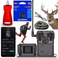 Objektyvas Fotopuolė Hikmicro M15 naktinio matymo miško kamera + Sim kortelė + 32gb + rinkinys