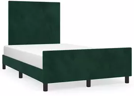 Lova Lovos rėmas be čiužinio tamsiai žalias 120x200 cm aksomas