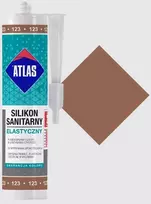 Sanitarinis elastingas silikonas 123 šviesiai rudas 280ml Atlas