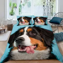 3d Berno kalnų šuo patalynės komplektas 135x200 cm, 2 dalių, mikrofibra