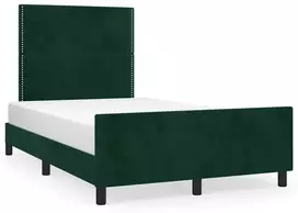 Lova Lovos rėmas be čiužinio tamsiai žalias 120x200 cm aksomas