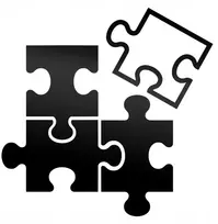 Šviečiantis atšvaitinis lipdukas automobiliui Puzzle