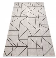 Dywany Łuszczów lauko/vidaus kilimas, tinkantis terasoms ir balkonams Floorlux 160x230 cm, smėlio spalvos