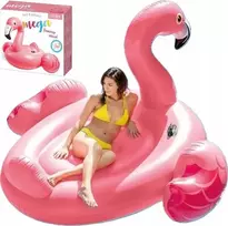 Didelis pripučiamas flamingas xxl čiužinys sala baseinas Intex 203x196x124cm iki 200kg