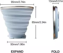 200 ml sulankstomas silikoninis kelioninis puodelis, sulankstomas silikoninis puodelis, sulankstomas kelioninis puodelis, silikoninis puodelis su plastikiniu dangteliu, nešiojamas vandens puodelis, sulankstomas lauko puodelis
