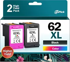 Rašalo kasetės 62xl Juoda ir Spalvota Hp Envy Officejet 5640 5740