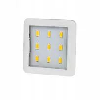 Square kvadratinis plokščias Led spintelės šviestuvas 2,5w baltas neutralus