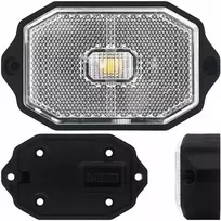 Led gabaritinis žibintas baltas priekinis su atšvaitu Ft-069b priekaboms