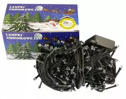 Kalėdinės lemputės, šventinė dekoracija, 200 led, mėlynos